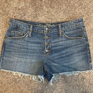 Universal Thread Button Up Jean Shorts